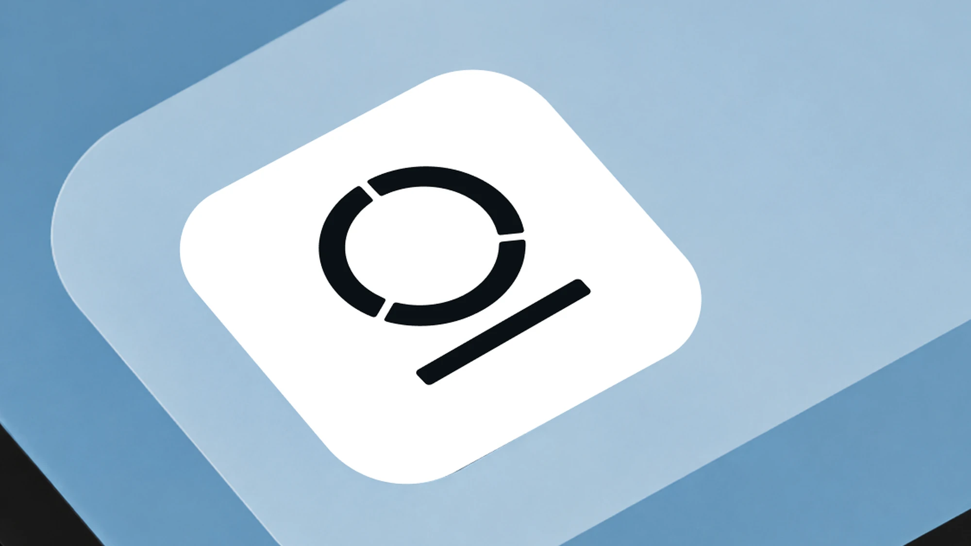 The Protocol Health app icon on a phone home screen, the mark on white over pale blue