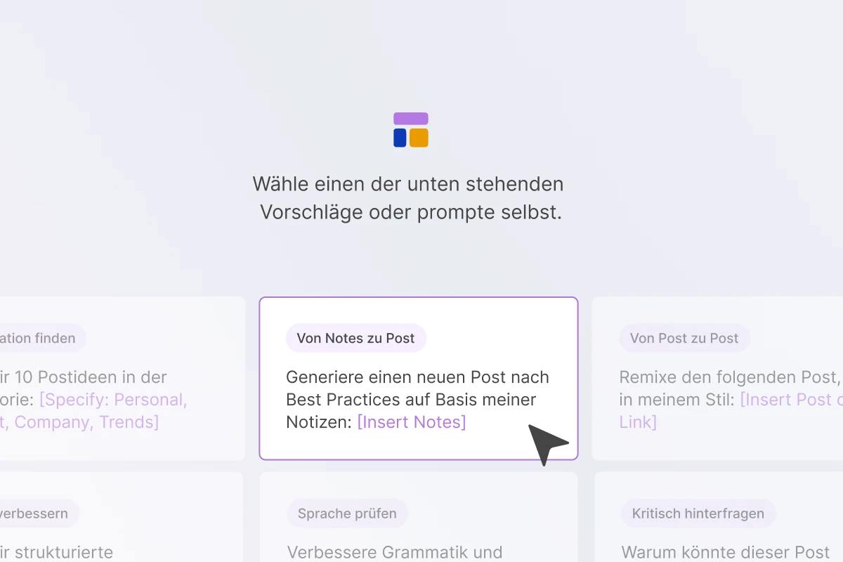 Storytide AI chat for developing and writing posts